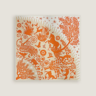 Sous le Charme d'Orphee Detail scarf 45 | Hermès USA